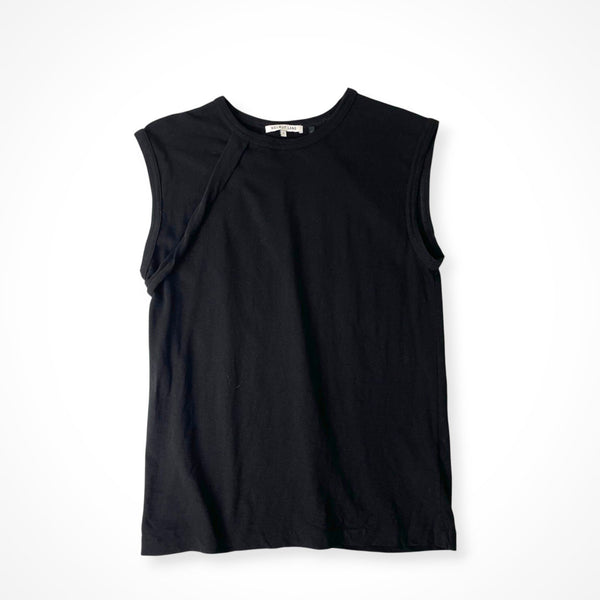 HELMUT LANG / 16SS アシンメトリー ノースリーブTEE SIZE:S