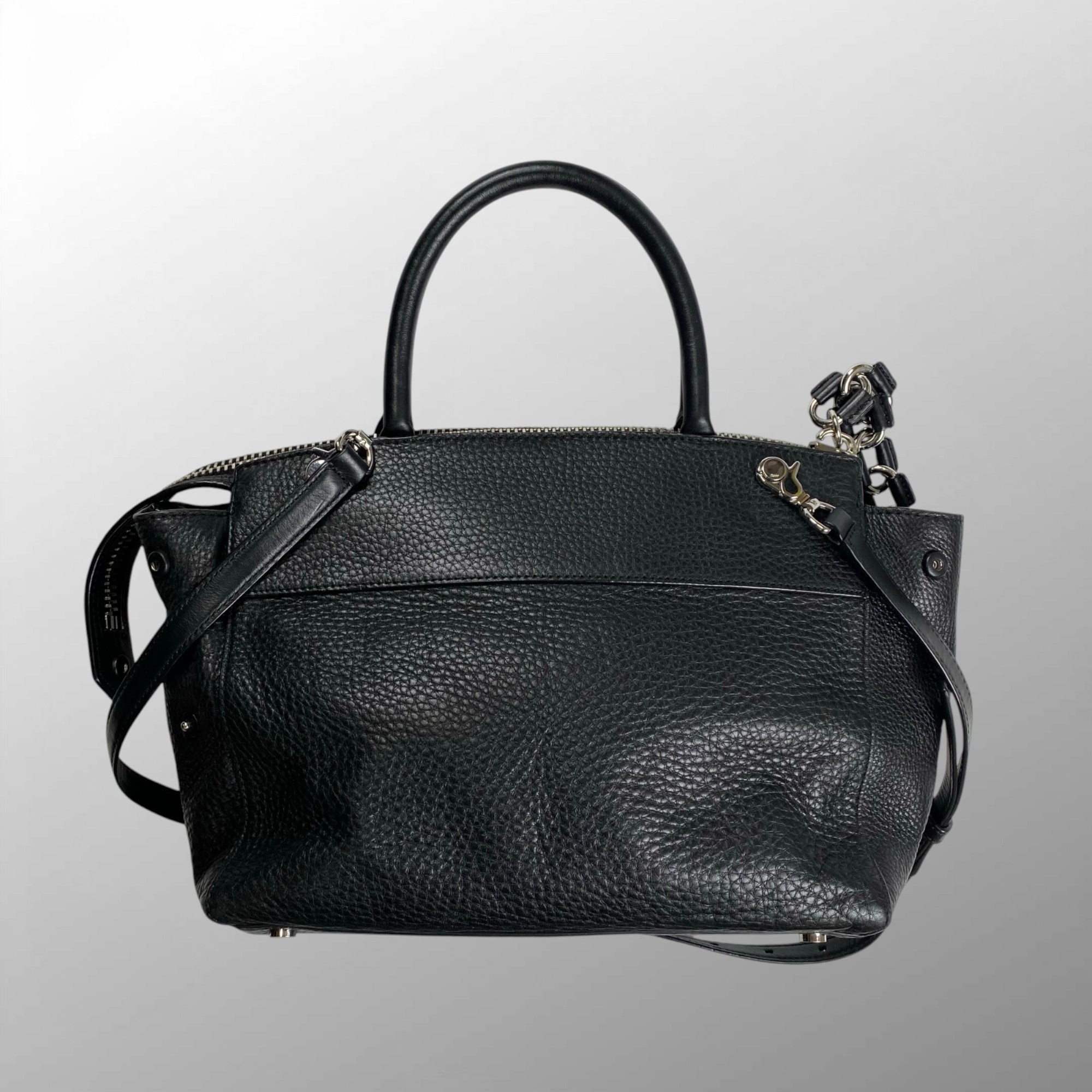 Alexander Wang アレキサンダーワン / フラップ ボールスタッズ レザー2WAY ショルダー バッグ ブラック シルバー