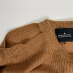 DESIGNERS REMIX CHARLOTTE ESKILDSEN デザイナーズ リミックス / オープンショルダーニット ブラウン 参考定価：33,000程度 SIZE：XS