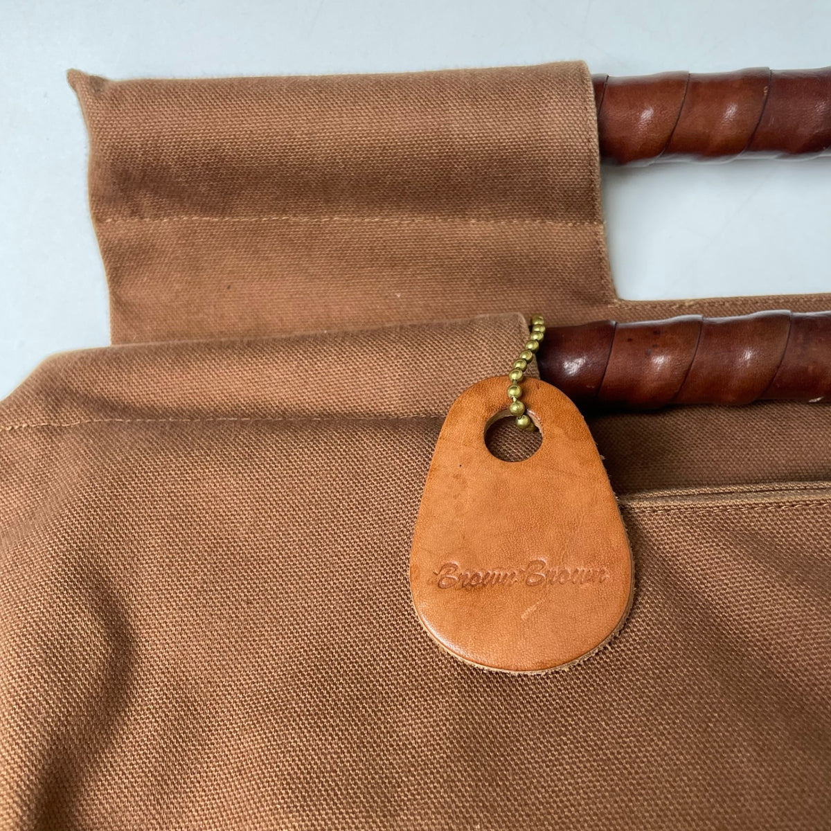 Brown Brown / キャンバス生地 ハンドルカゴバッグ 参考定価：24,000程度