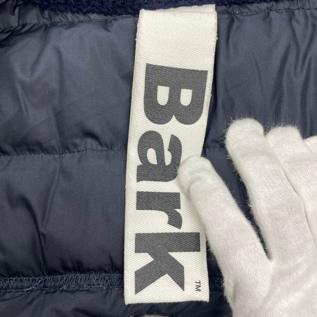 Bark バーク / ニットコンビダウンコート ネイビー 参考定価：100,000程度 SIZE：S