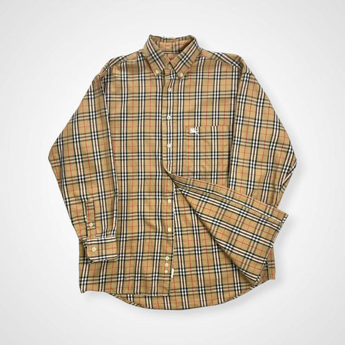 Burberrys バーバリーズ / 英国製 ボタンダウン ノヴァチェックシャツ SIZE：M