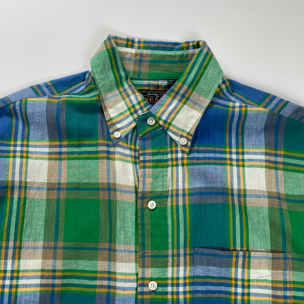 BEAMS PLUS ビームスプラス / BD MADRAS マドラスチェック ボタンダウンシャツ 参考定価：14,000+tax SIZE:M