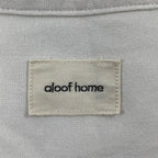 aloof home / 和紙モスリンサイドスリット入りスタンドカラーシャツ 参考定価：28,500- SIZE:FREE