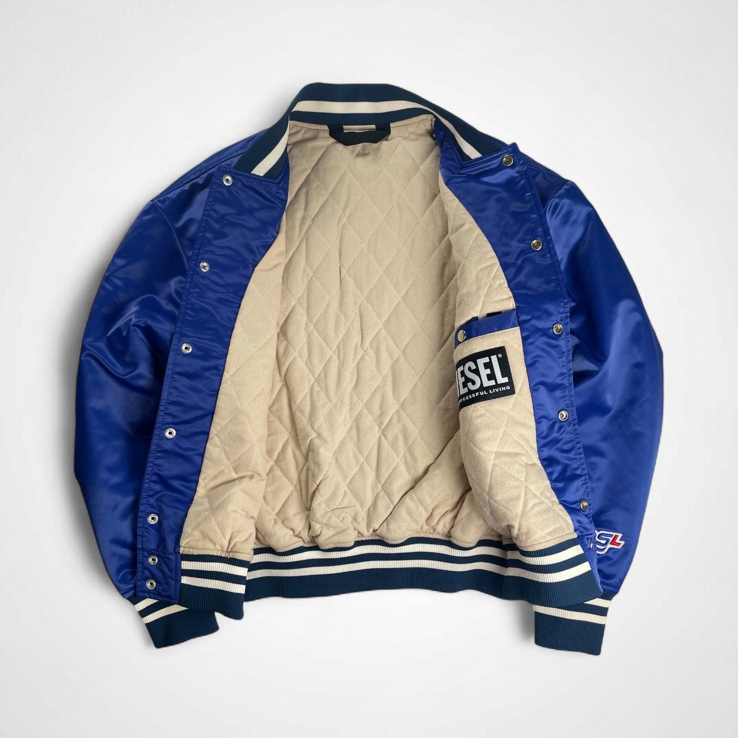 DIESEL ディーゼル / スタジャン バーシティージャケット 美品 参考定価：48,000+tax SIZE：S