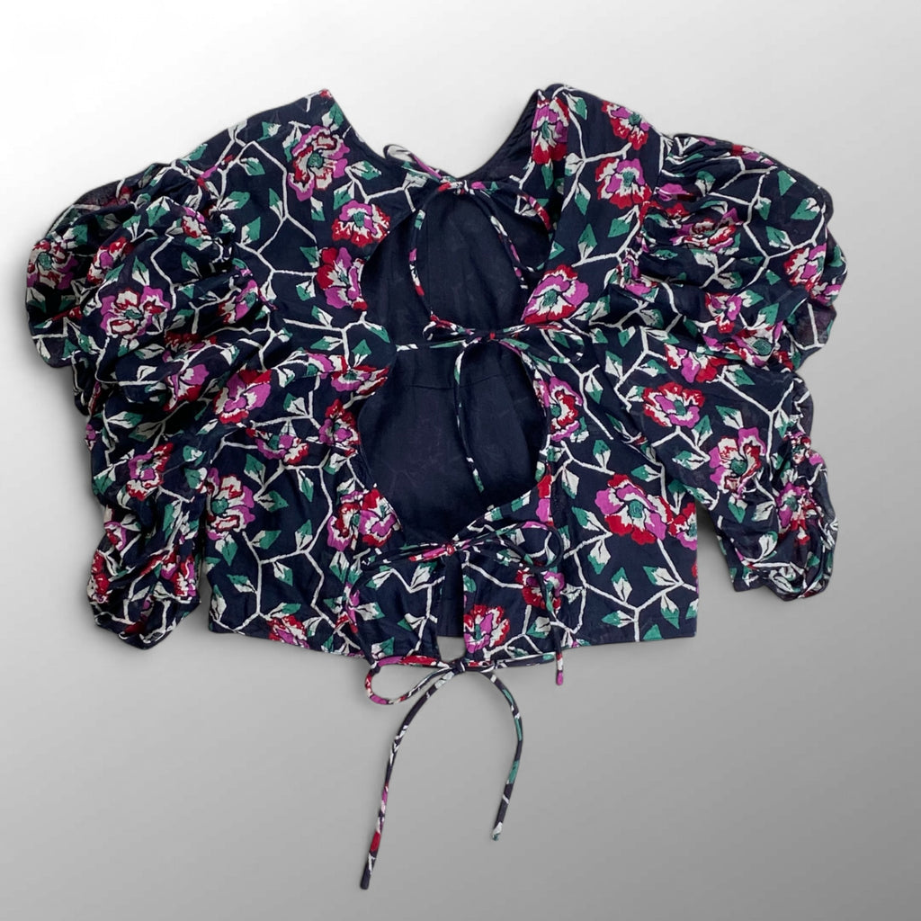 ISABEL MARANT ETOILE イザベルマラン エトワール / 花柄 クロップド丈 ブラウス SILVA SIZE：36