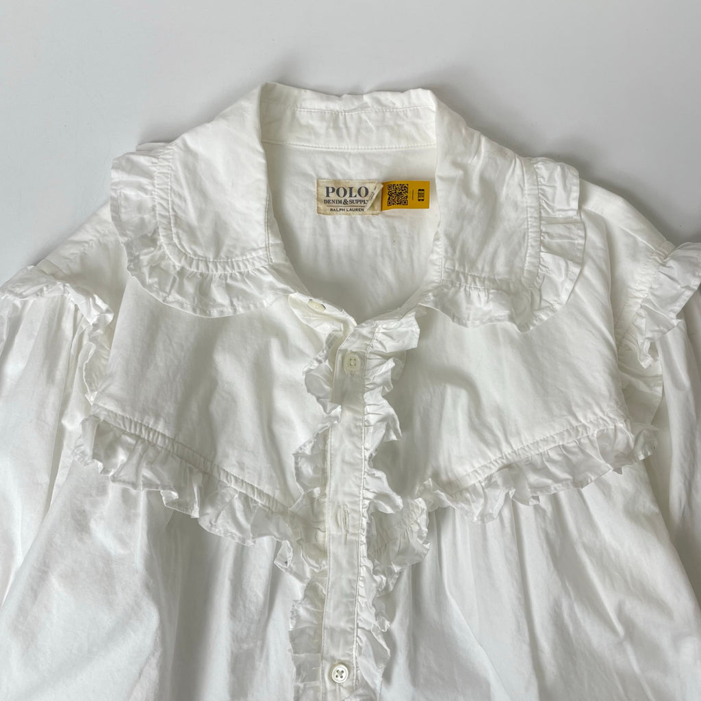 DENIM＆SUPPLY RALPH LAUREN / ピュアコットンフリルシャツ 参考定価：26,000程度 SIZE:4