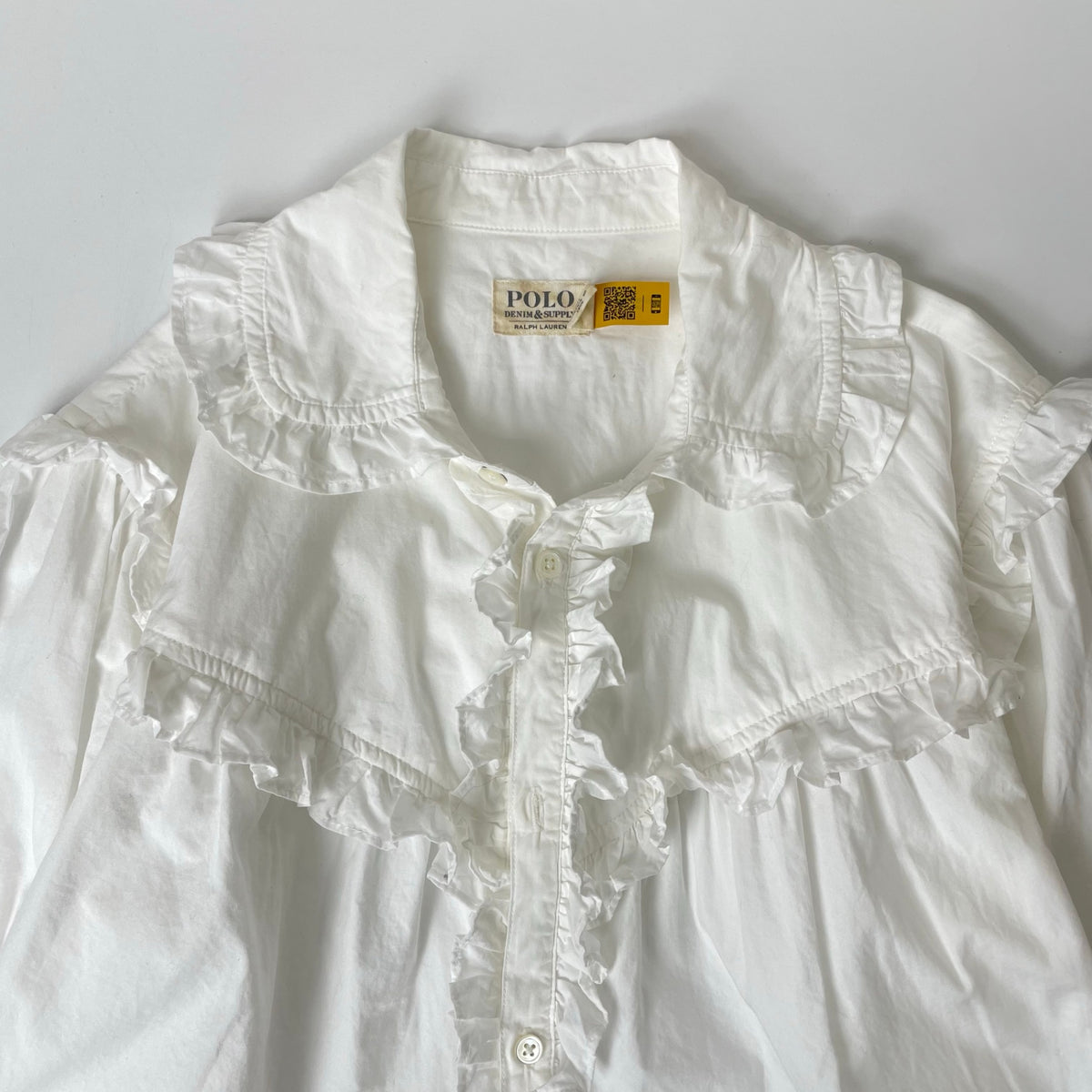 DENIM＆SUPPLY RALPH LAUREN / ピュアコットンフリルシャツ 参考定価：26,000程度 SIZE:4