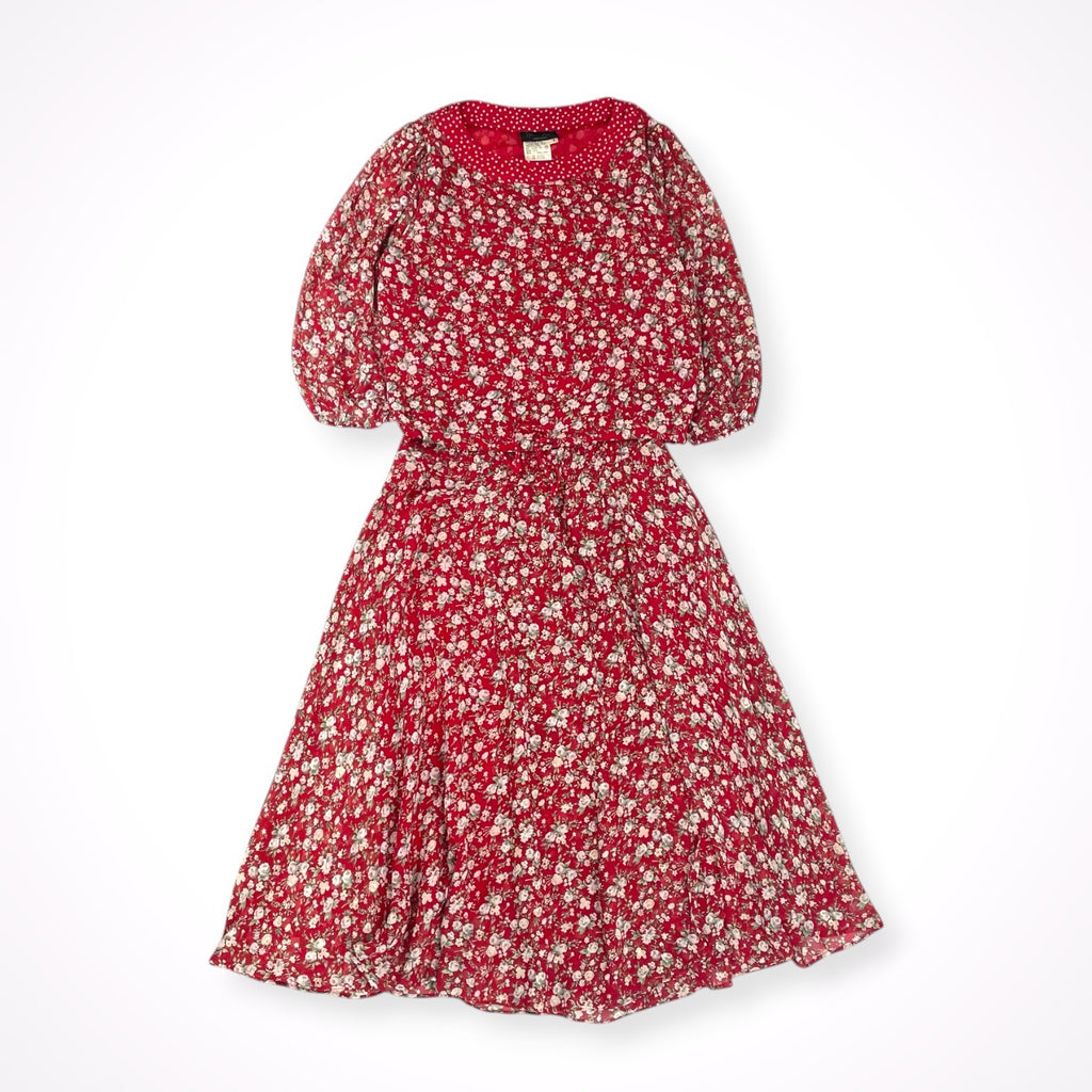 Diane Freis PETITES / 8-90s ヴィンテージシルクセットアップ SIZE:1