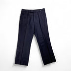 【04AW wave期】 RAF SIMONS ラフシモンズ / エンブロイダリー ミニマル スラックス ネイビー SIZE:46