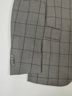 CC COLLECTION CORNELIANI / バージンウール チェック柄スーツ 参考定価：160,000程度 SIZE:46