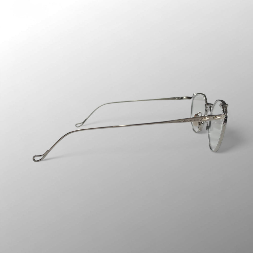 【極美品】 金子眼鏡 premium / KMP-24 ATS クラウンパント SILVER925 度なしクリアレンズ SIZE：47□21 137