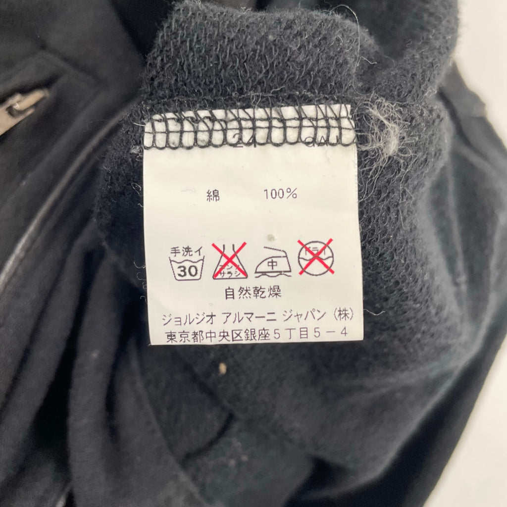 EMPORIO ARMANI エンポリオ アルマーニ / アーカイブフーディーベスト ブラック SIZE:44