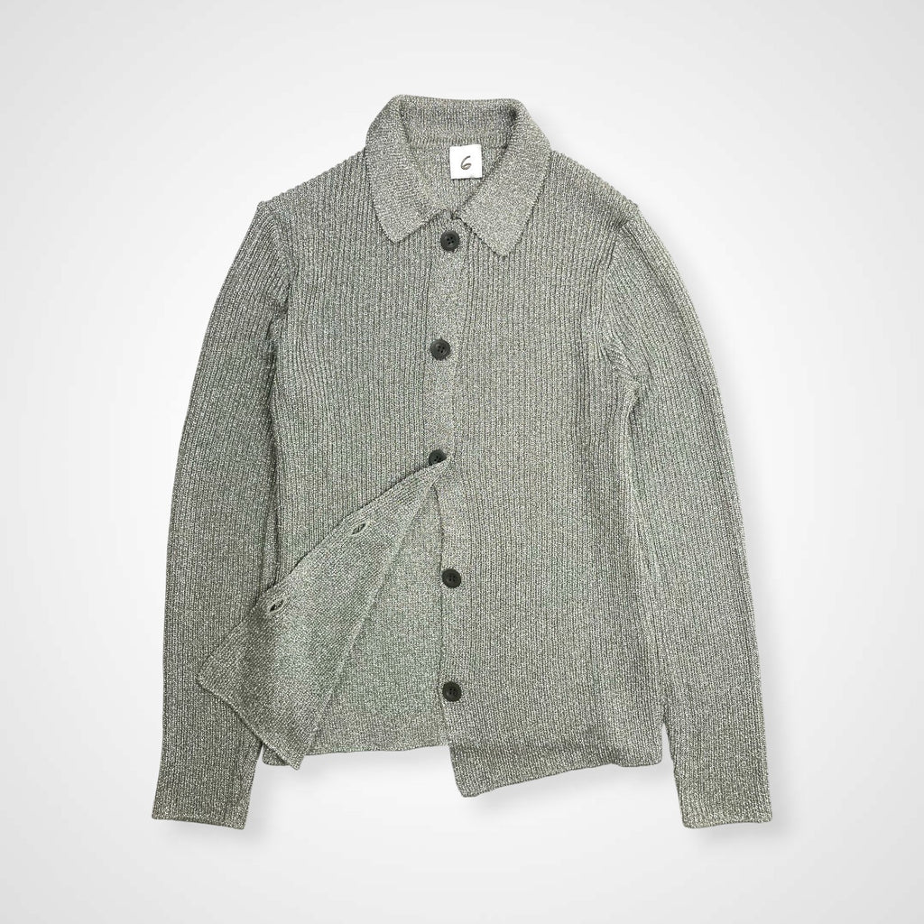 6(ROKU) BEAUTY＆YOUTH / LAME SHIRT CARDIGAN 参考定価：26,000+tax SIZE：FREE