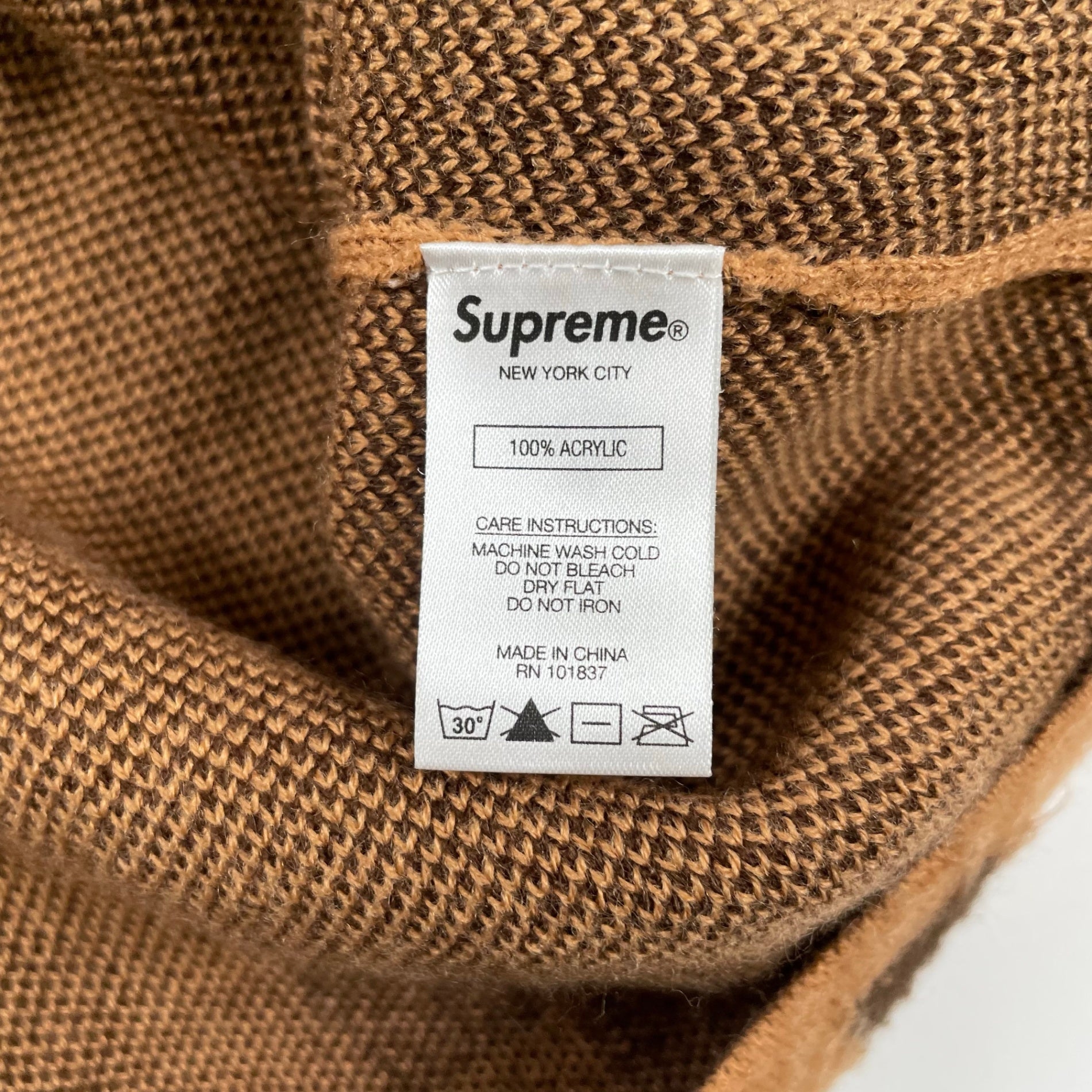 Supreme / brushed checkerboard cardigan 21SS SIZE:XL