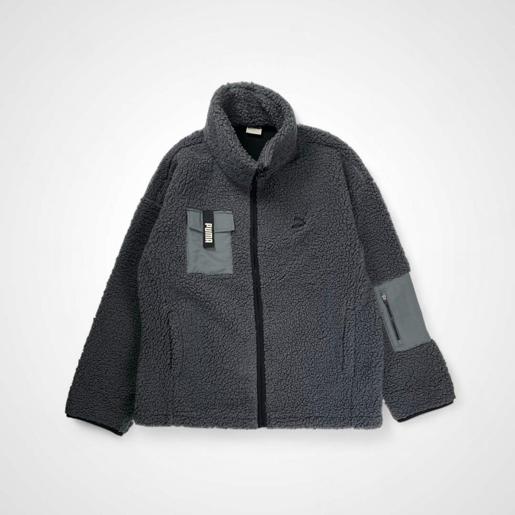 PUMA プーマ / ボアジャケット フリース グレー SIZE:L