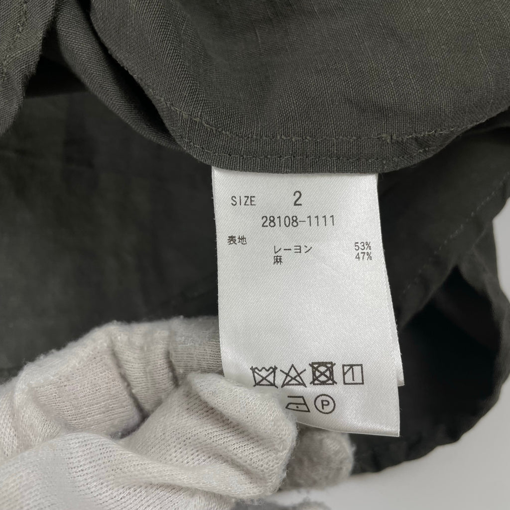 CLANE HOMME / ボックスワイドリネンシャツ 参考定価：28,000+tax SIZE:2
