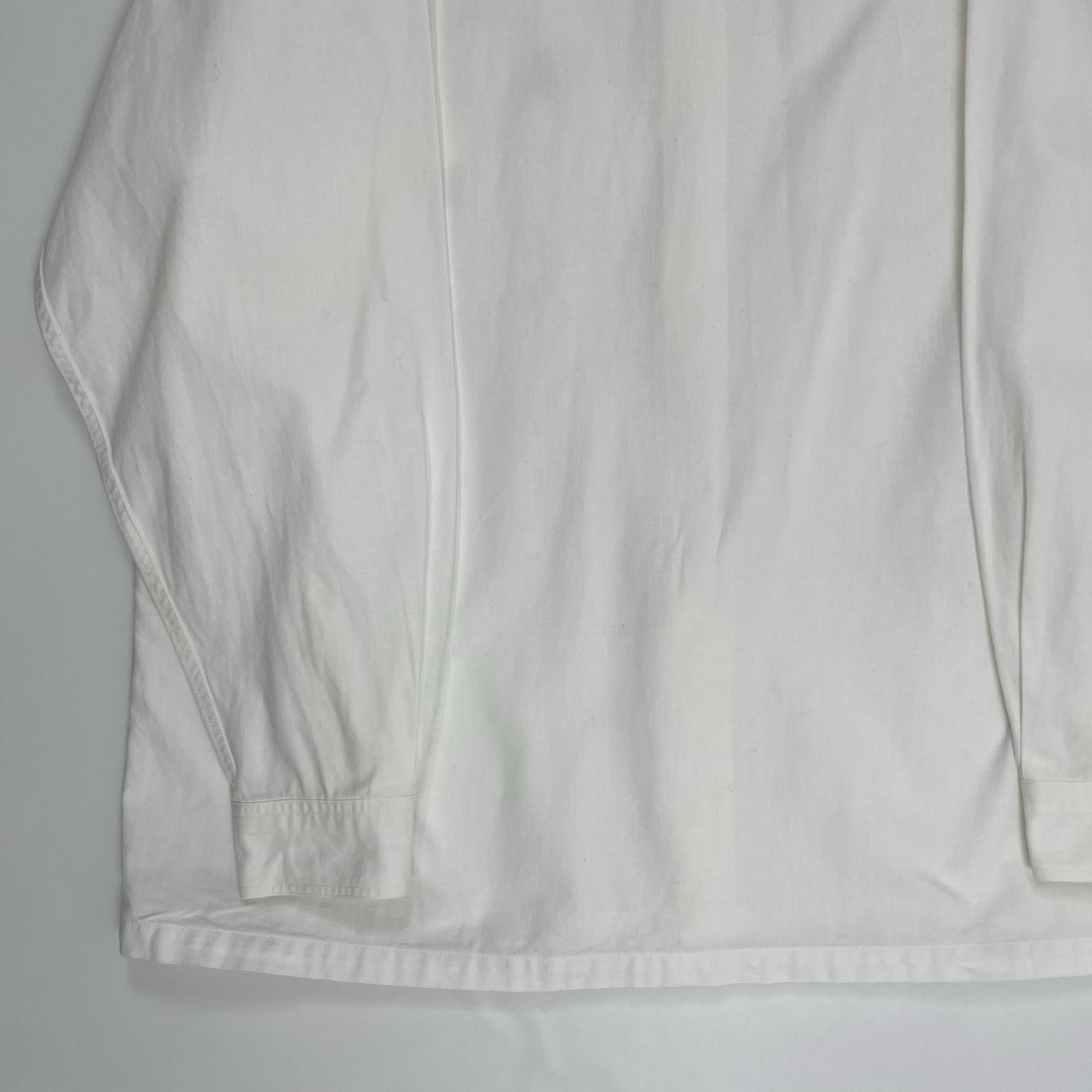 CELINE セリーヌ / 馬車刺繍ヴィンテージコットンシャツ ホワイト SIZE:L