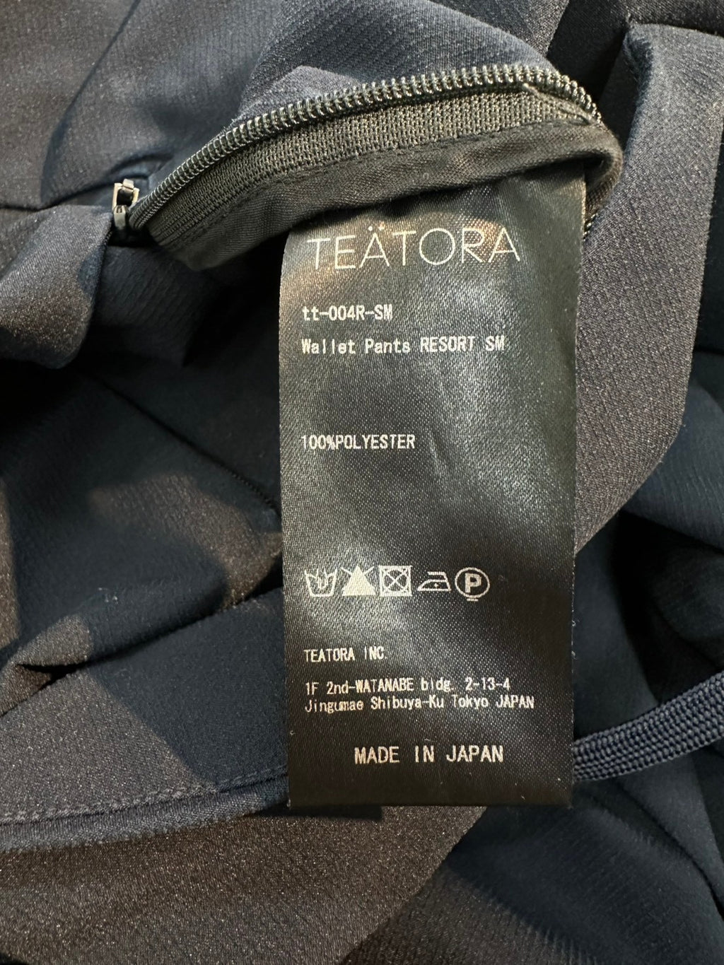 TEATORA / Wallet Pants RESORT SM 参考定価：36,000+tax SIZE:1