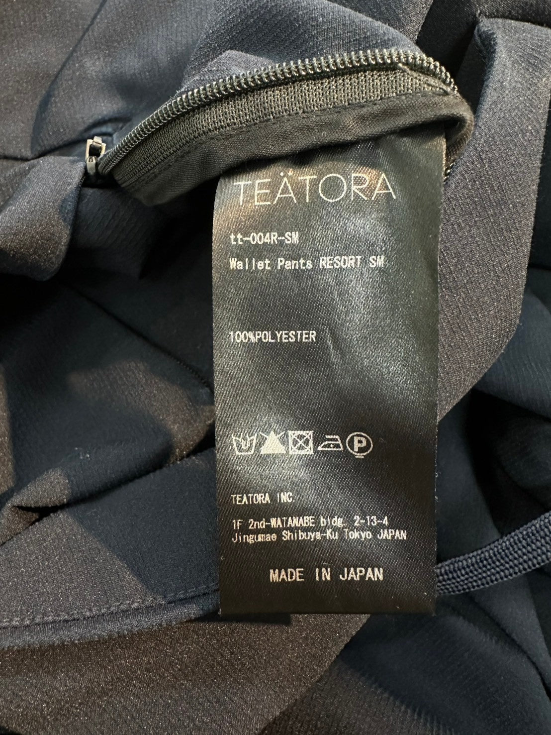 TEATORA / Wallet Pants RESORT SM 参考定価：36,000+tax SIZE:1