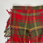 VIRGINIA BIZZI ヴァージニア ビッツィ / チェック柄フリンジパンツ H.P. FRANCE取り扱い 参考定価：35,000程度 SIZE:38