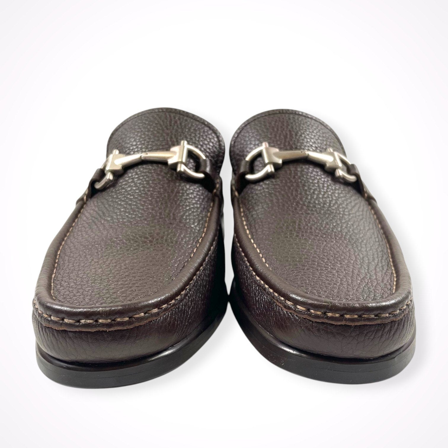 SALVATORE FERRAGAMO / ガンチーニローファー オールソール済  参考定価：70,000程度 SIZE:8 1/2