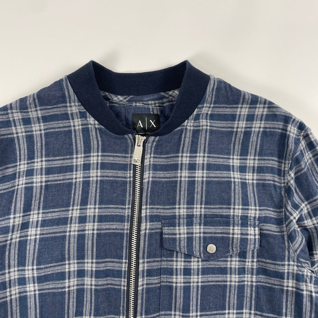 ARMANI EXCHANGE アルマーニ エクスチェンジ / ジップアップシャツジャケット SIZE:M