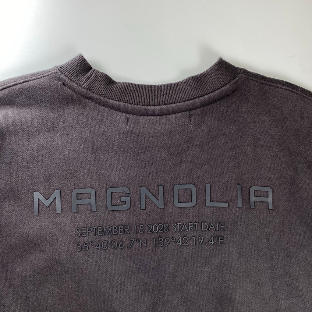 MAGNOLIA マグノリア / クロップド ロゴ スウェット ミニマルデザイン SIZE:FREE