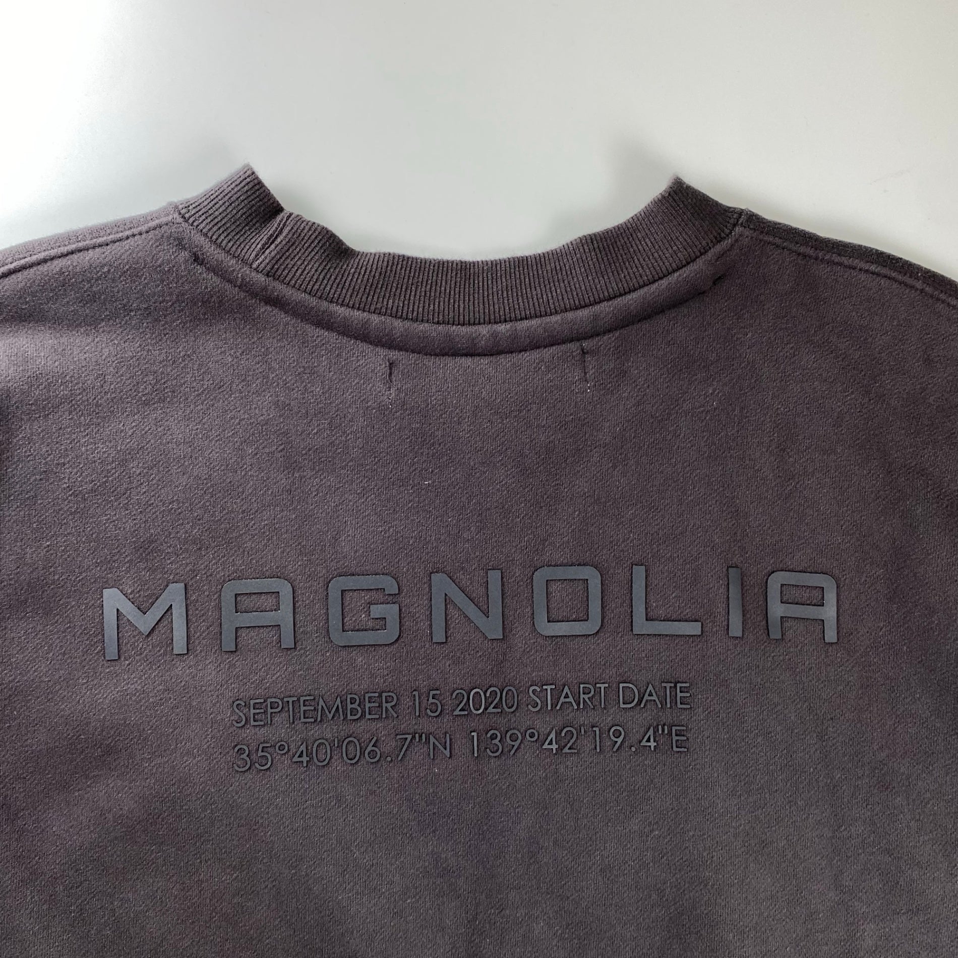 MAGNOLIA マグノリア / クロップド ロゴ スウェット ミニマルデザイン SIZE:FREE