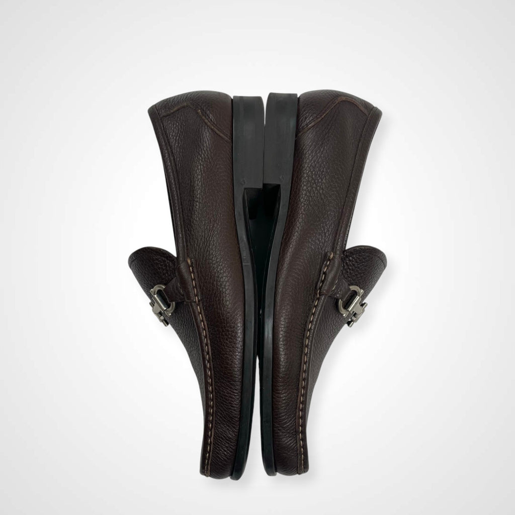 Salvatore Ferragamo サルバトーレ フェラガモ / ガンチーニビットローファー ブラウン 参考定価：70,000程度 SIZE:8 1/2
