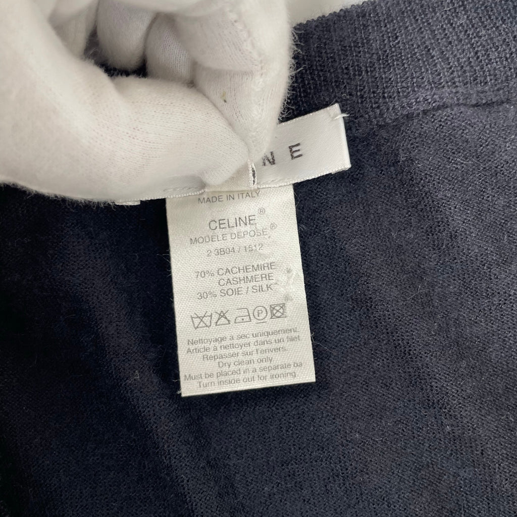 CELINE セリーヌ / シルクカシミヤニット ブラック SIZE:M