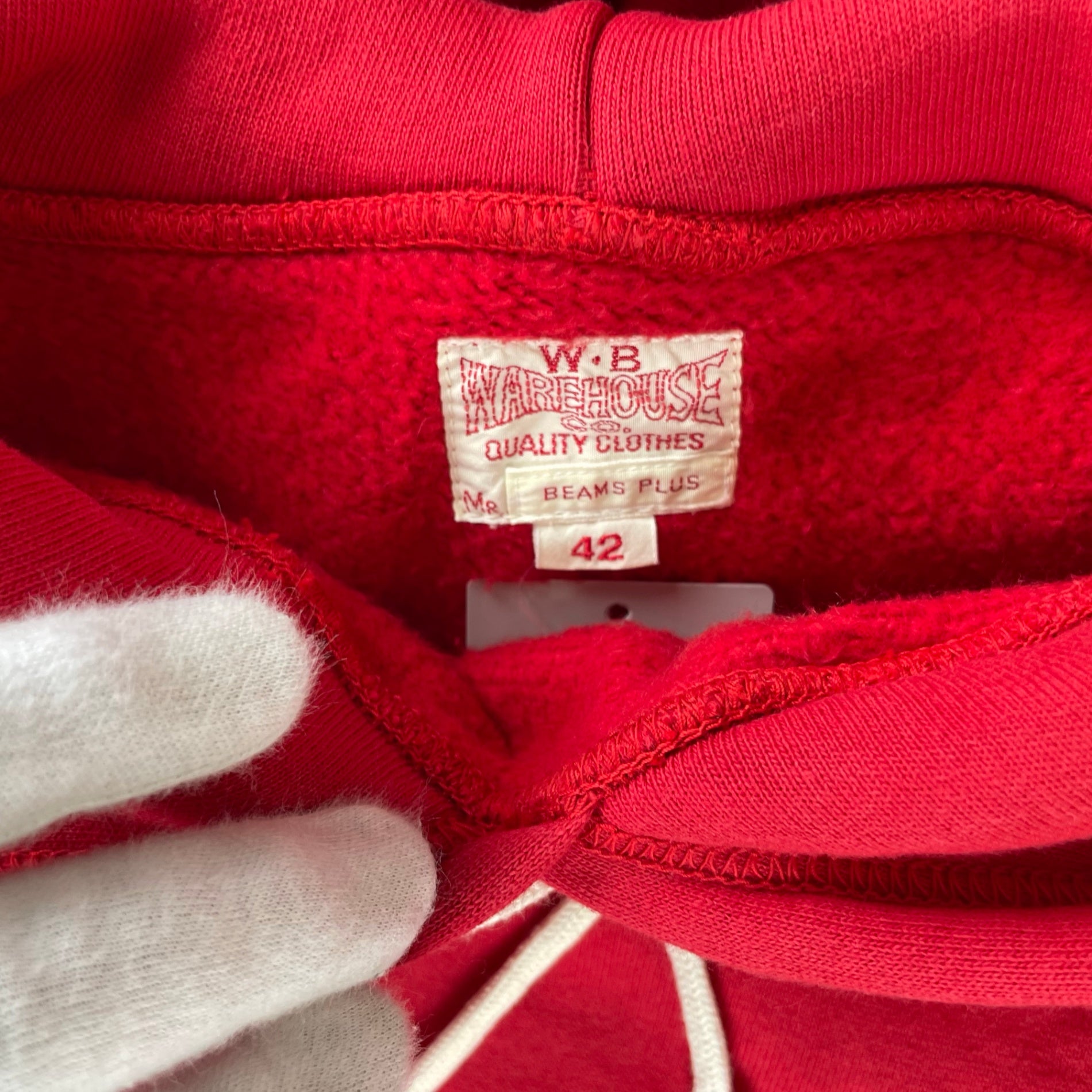 WAREHOUSE × BEAMS PLUS ウェアハウス ビームスプラス / コラボ Sweat Hoodie タグ付 参考定価：20,500+tax SIZE:42