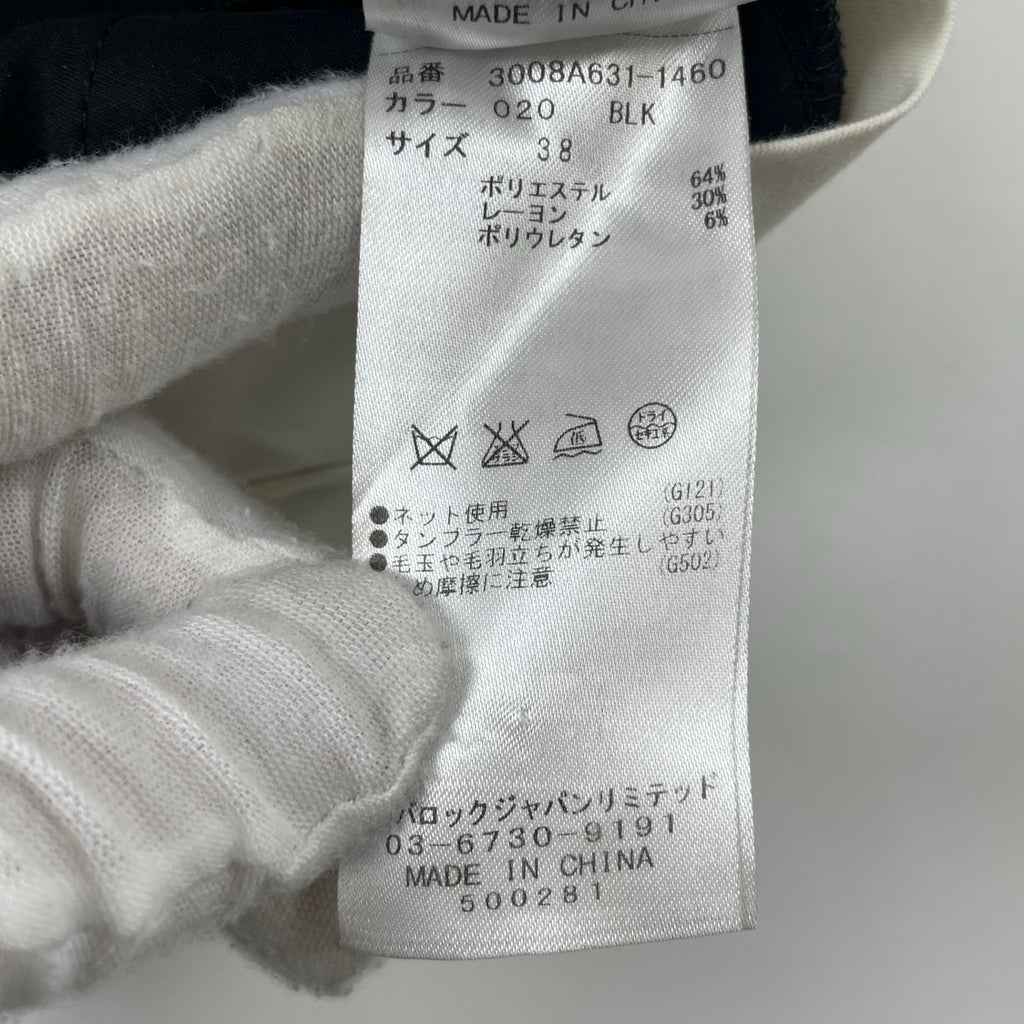 ENFOLD / ツイルゴムジョッパーズパンツ ブラック 参考定価：20,000程度 SIZE:38