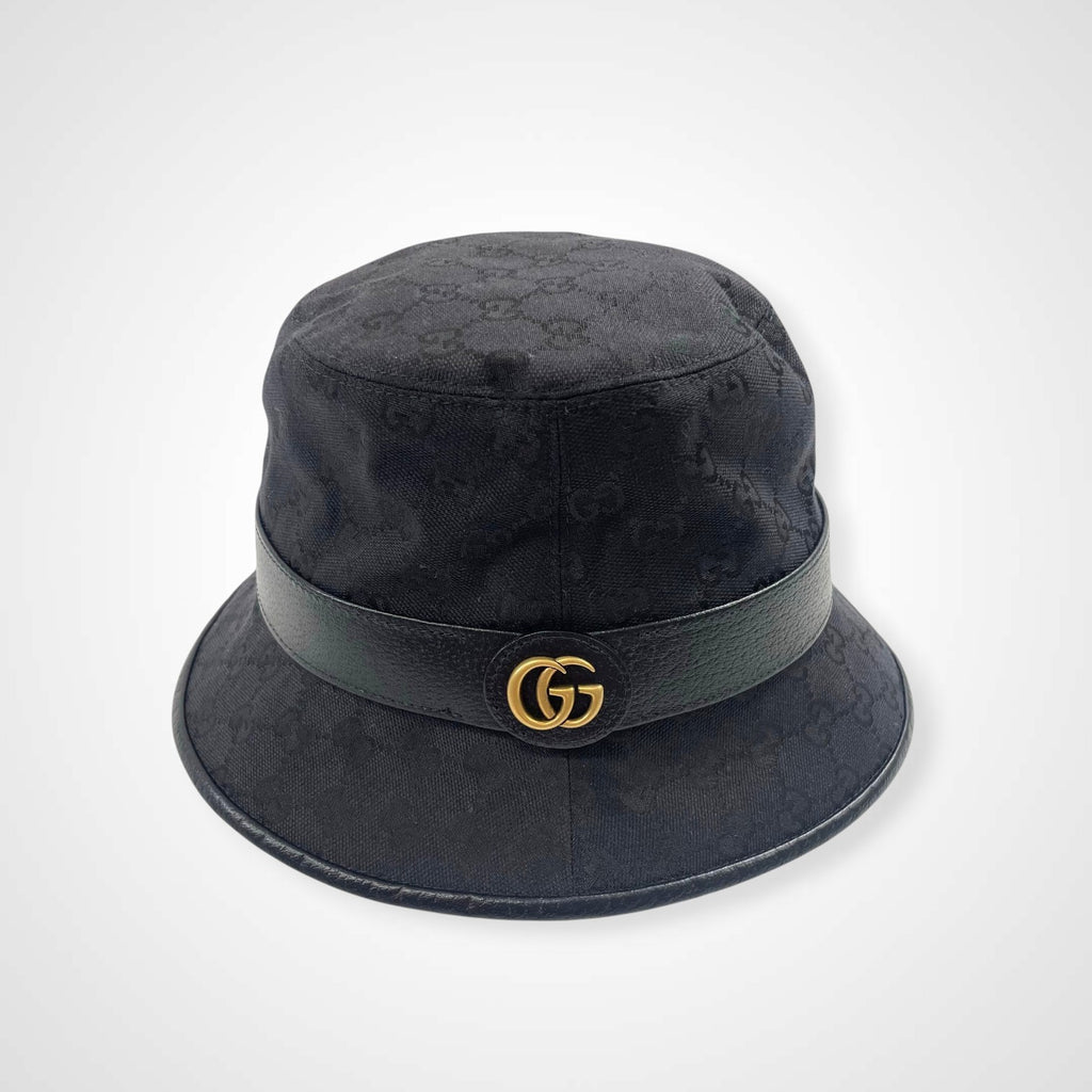 GUCCI グッチ / GGキャンバス フェドラハット ダブルG 参考定価：72,000+tax ブラック