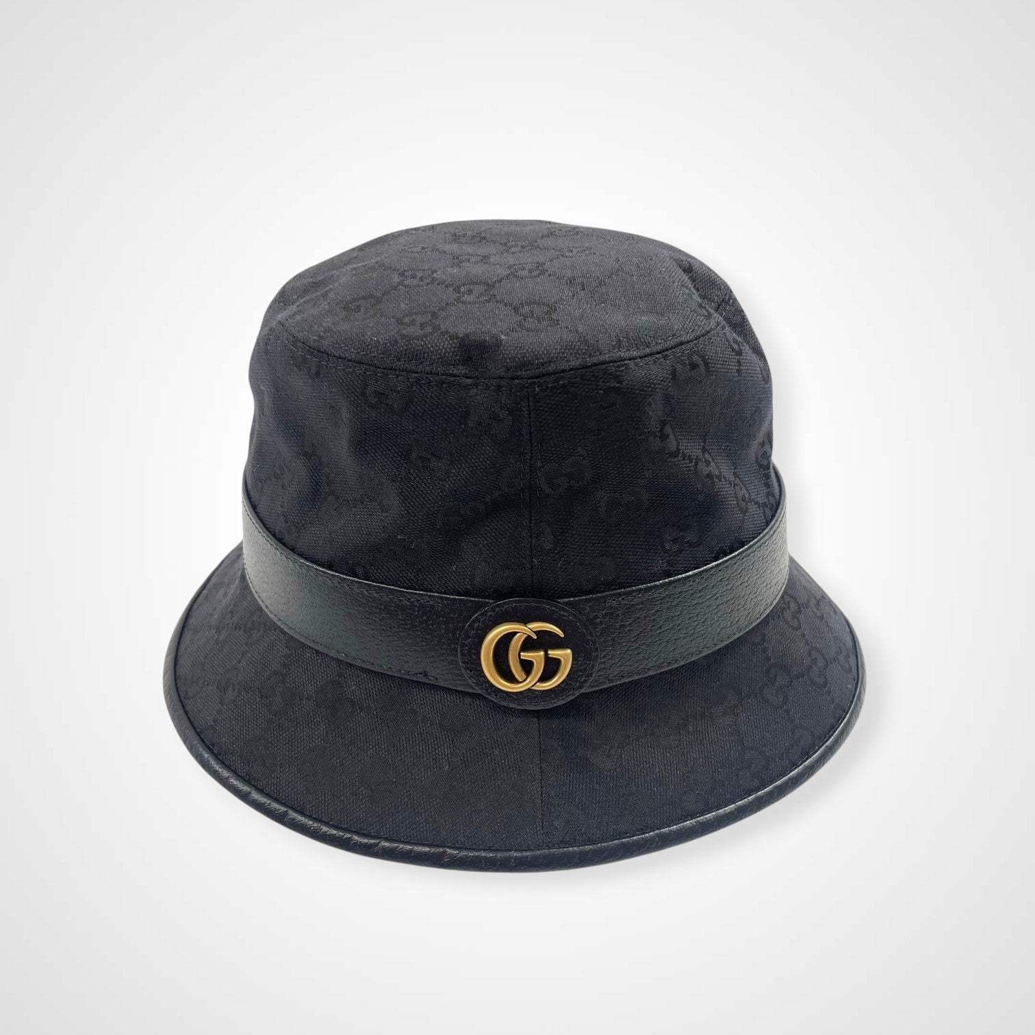 GUCCI グッチ / GGキャンバス フェドラハット ダブルG 参考定価：72,000+tax ブラック
