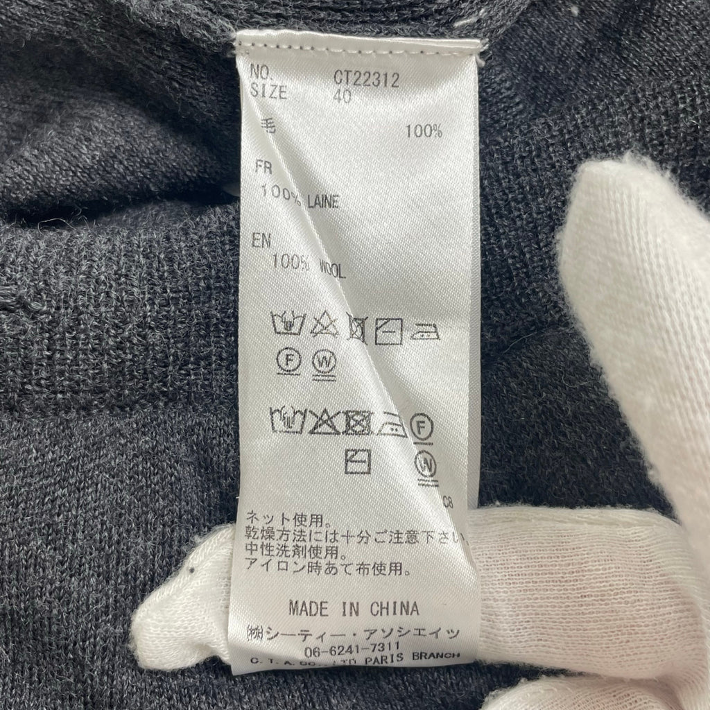 C.T.plage シーティープラージュ / Rws Wool Pants ウールニットパンツ グレー 参考定価：22,000+tax SIZE：40