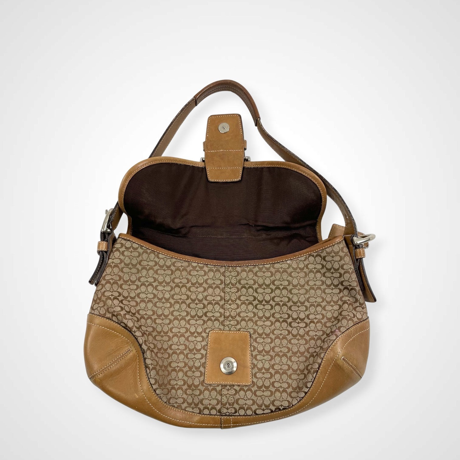 COACH コーチ / ソーホー ミニシグネチャー ワンショルダーバッグ 6808 ブラウン