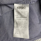 【正規代理店 鑑定済】 KENZO PARIS ケンゾーパリ / BOKE FLOWER ボケ フラワー シャツ クレリック タブカラー ストライプ 参考定価：60,000程度