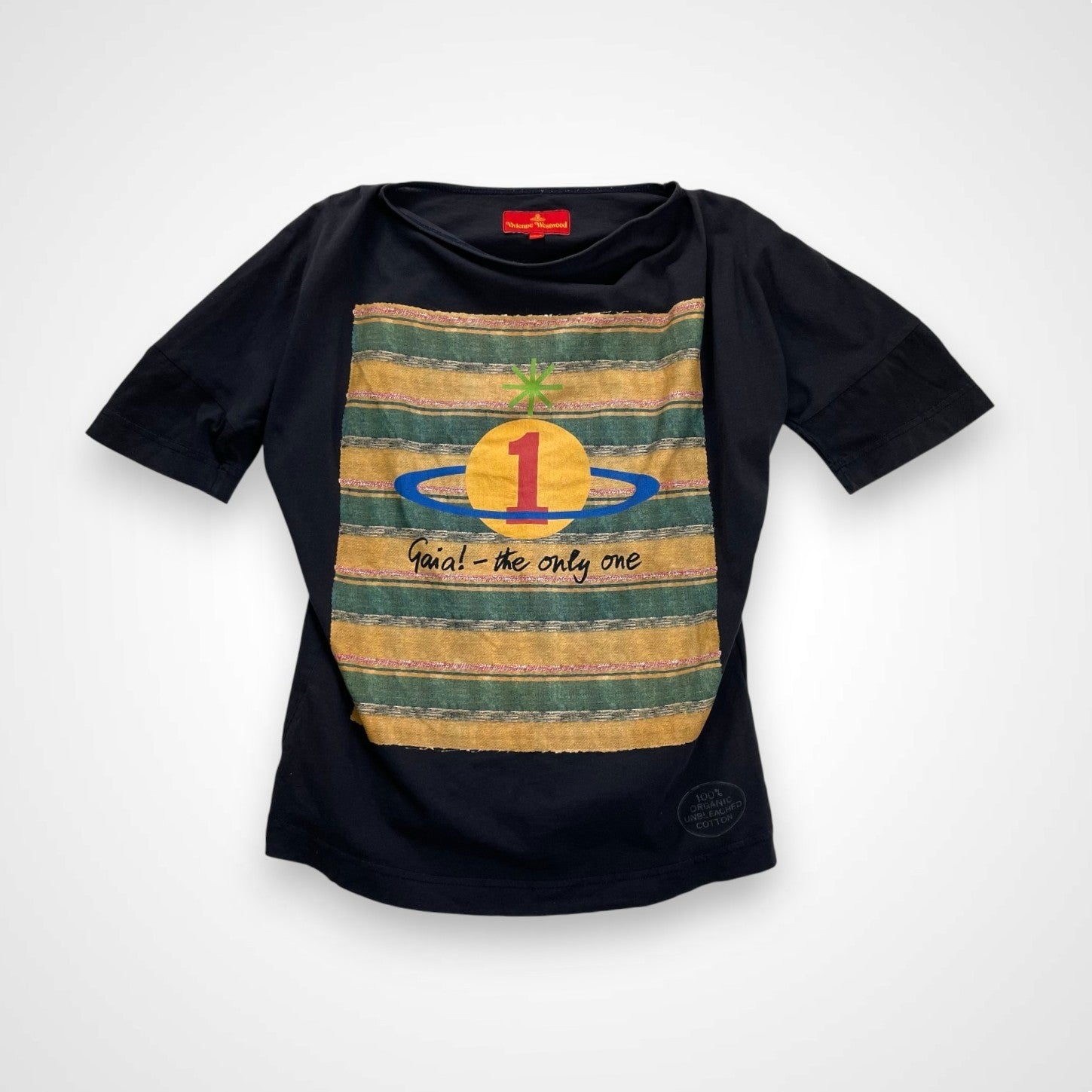 vivienne westwood ヴィヴィアン ウエストウッド / GAIA THE ONLY ONE TEE オーブプリント 変形Tシャツ SIZE:XS