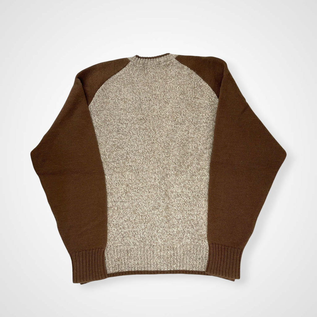 Christian Dior MONSIEUR クリスチャンディオール ムッシュ / 2トーンヴィンテージカーディガン ベージュ×ブラウン SIZE:L