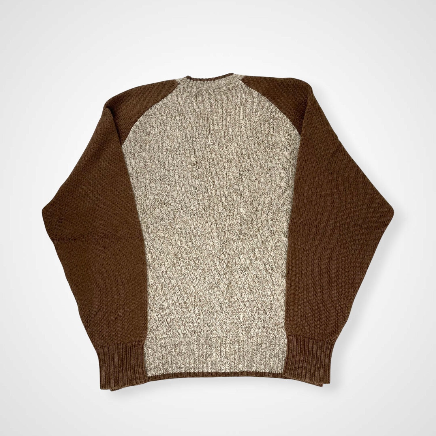 Christian Dior MONSIEUR クリスチャンディオール ムッシュ / 2トーンヴィンテージカーディガン ベージュ×ブラウン SIZE:L