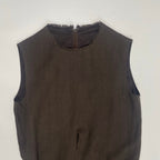 Whim Gazette / リネンノースリーブワンピース 参考定価：38,000+tax SIZE:FREE