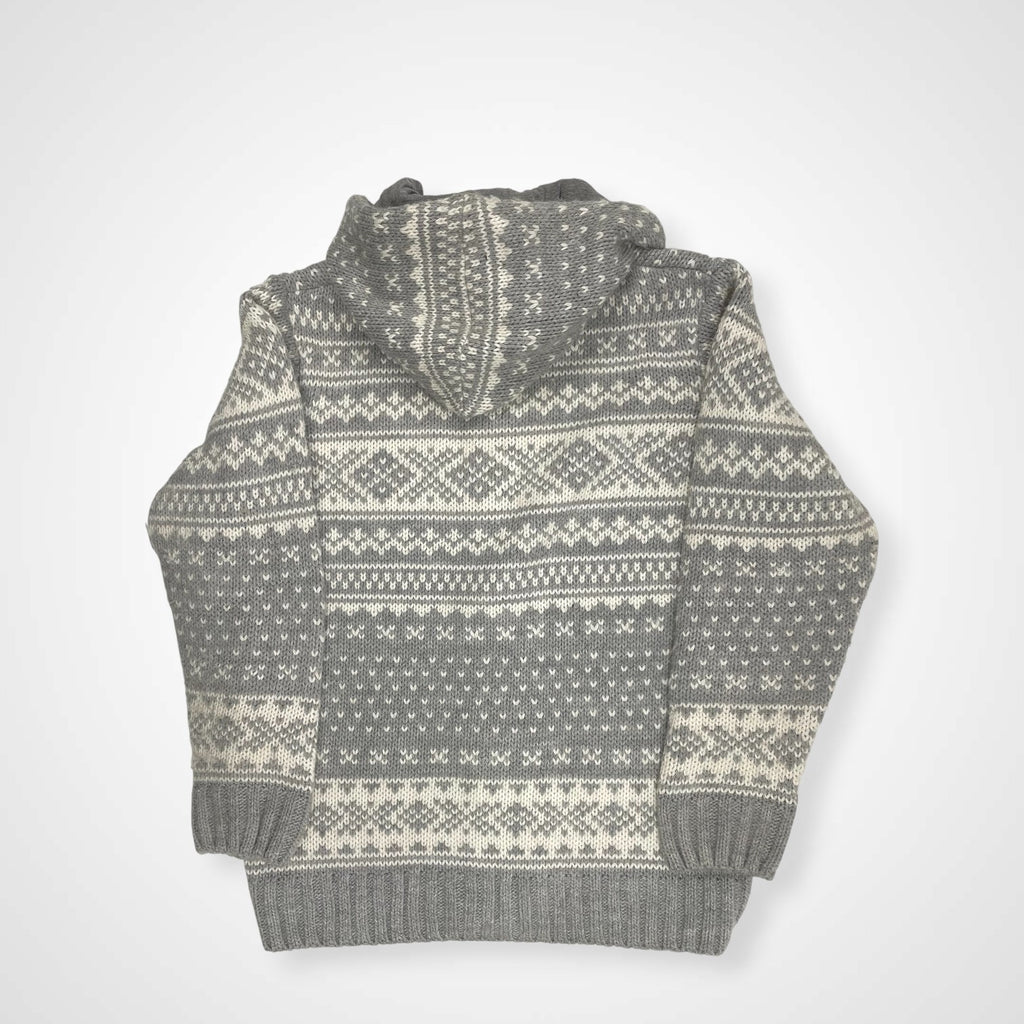 LORENZO MAGNI ロレンツォ マグニ / ノルディックニットパーカー イタリア製 参考定価：26,000程度 SIZE:L