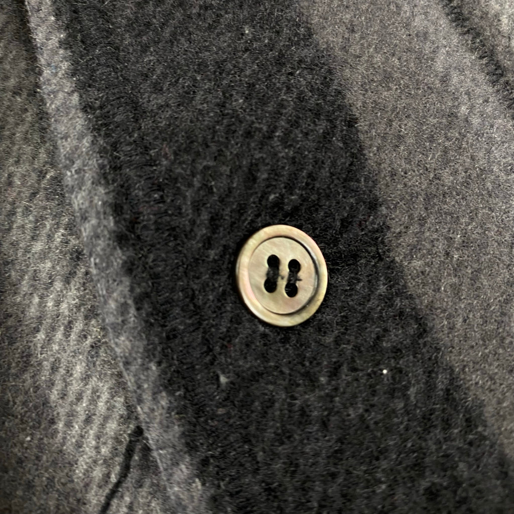 03AW Undercoverism アンダーカバイズム / アーカイブ paper doll期 再構築ブランケットシャツ グレー×ブラック SIZE：L