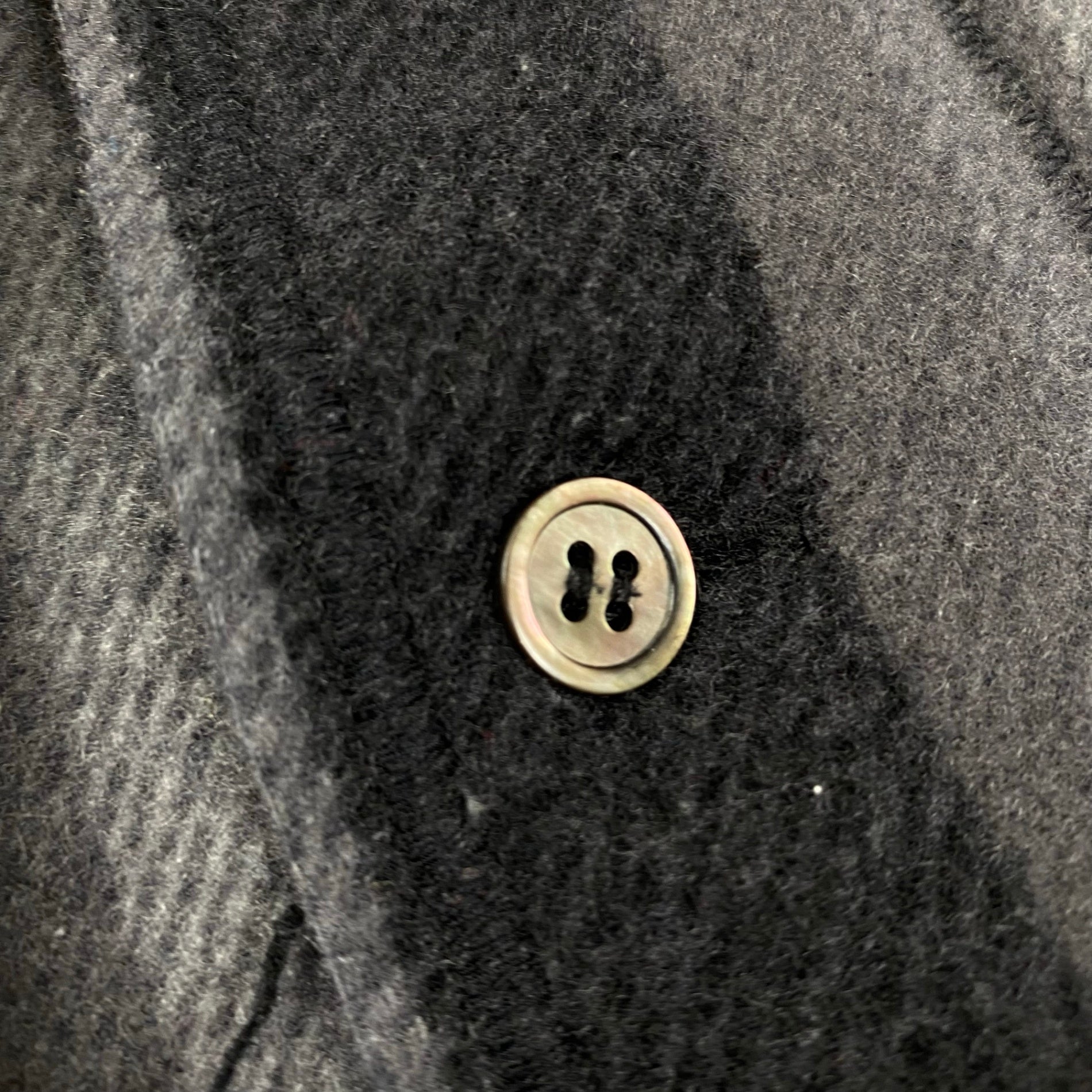 03AW Undercoverism アンダーカバイズム / アーカイブ paper doll期 再構築ブランケットシャツ グレー×ブラック SIZE：L