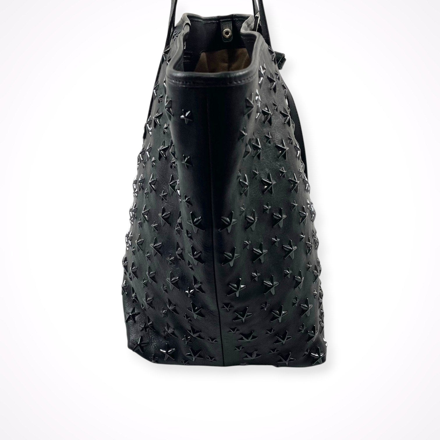 JIMMY CHOO / SASHA/M スタッズトートバッグ ブラック 参考定価：200,000程度