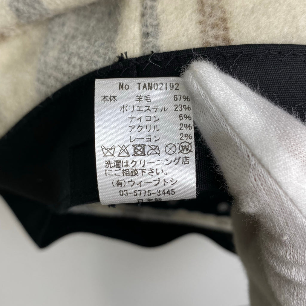 CA4LA カシラ / ワークキャップ キャスケット チェック柄 乃木坂 SIZE:M