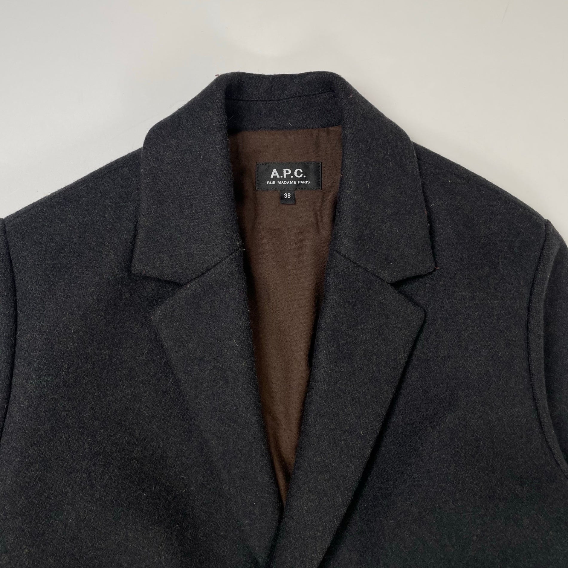 A.P.C. / メルトンウールチェスターコート 参考定価：80,000程度 SIZE:38