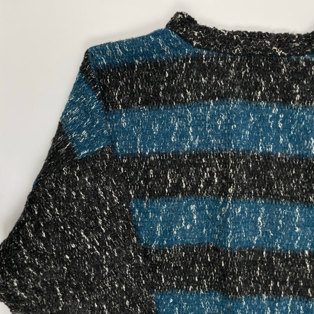 VINTAGE / US製レザー切替ニット SIZE：2X