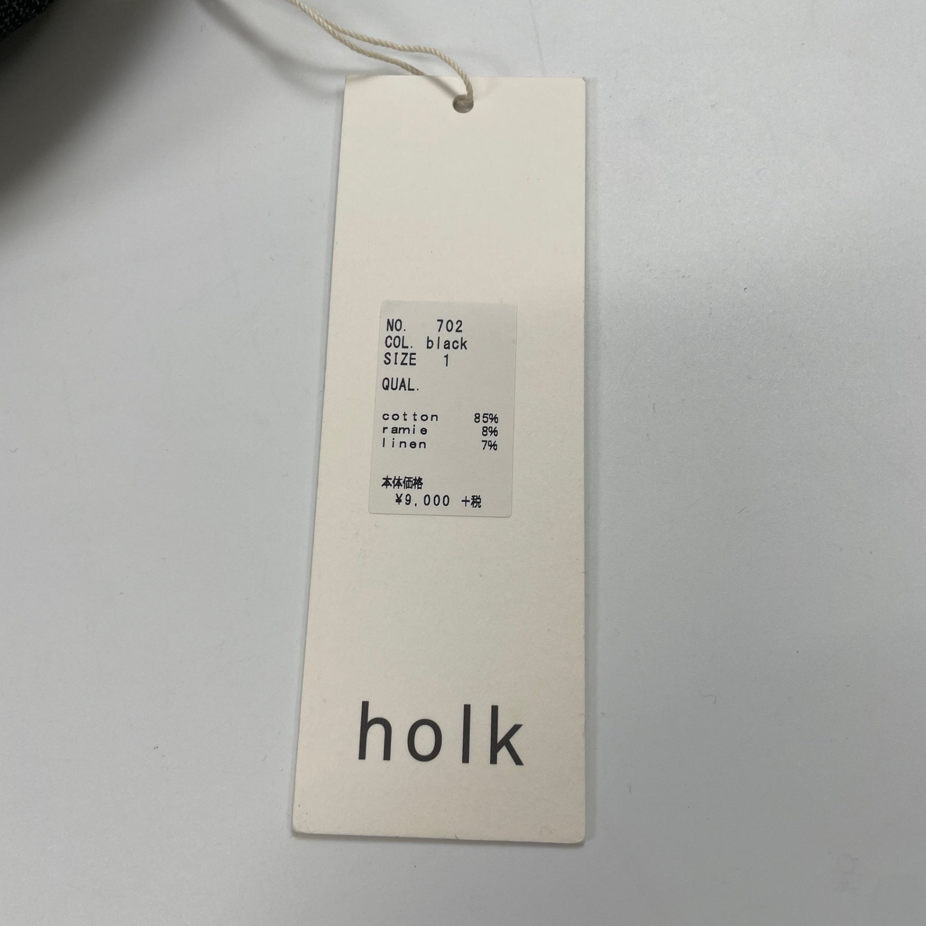 holk ホーク / オンブレチェックハット 未使用 参考定価：9,000+tax SIZE:1